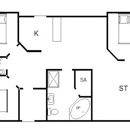 6 Person In Casa de Férias